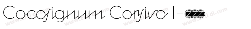 Cocosignum Corsivo I字体转换